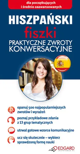 Okładka: Hiszpański fiszki Praktyczne zwroty konwersacyjne