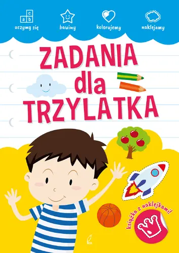 Okładka: AKADEMIA MALUCHA Zadania dla trzylatka