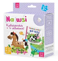 Okładka: Na wsi. Książeczka i cztery układanki. Puzzle dla malucha.