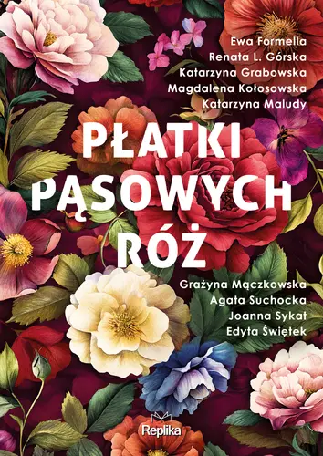 Okładka: Płatki pąsowych róż