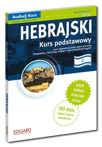 Okładka: Hebrajski - Kurs podstawowy (książka + nagrania MP3) Wyd. 2