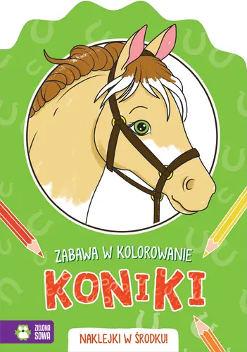 Okładka: Zabawa w kolorowanie. Koniki
