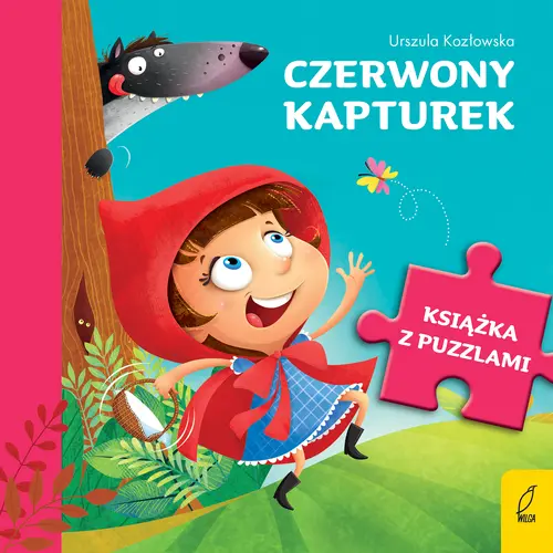 Okładka: Książka z puzzlami. Czerwony kapturek