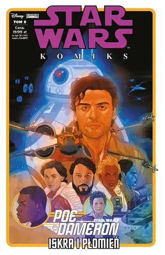 Okładka: Star Wars Komiks. Poe Dameron: Iskra i płomień. Tom 8