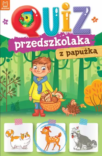 Okładka: Quiz przedszkolaka z papużką
