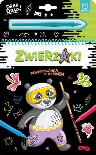 Okładka: Zwierzaki. Zdrapywanka z rysikiem