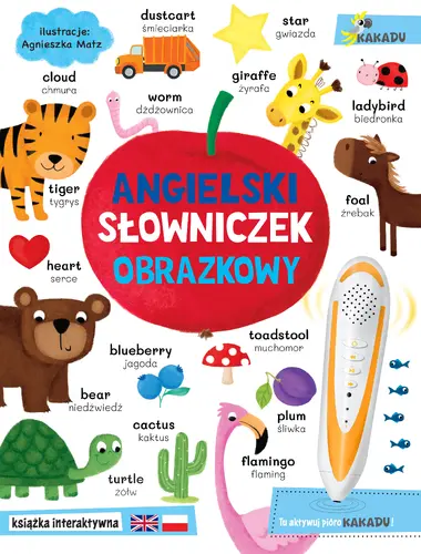 Okładka: Angielski słowniczek obrazkowy. Książka interaktywna