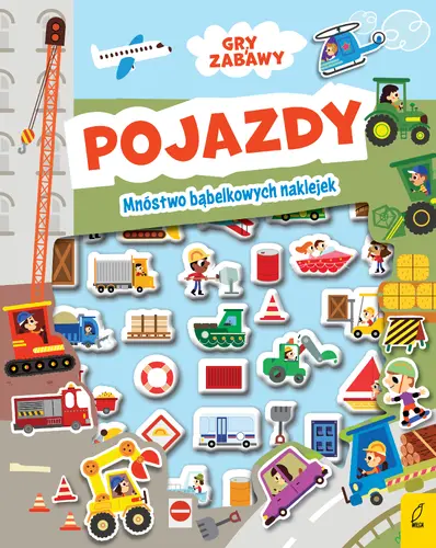 Okładka: Wypukłe naklejki. Pojazdy