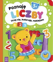 Okładka: Poznaję liczby. Uczę się, koloruję, naklejam. 3+