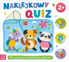 Okładka: Naklejkowy quiz 2+. Aktywizująca książeczka malucha