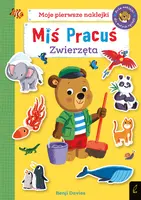 Okładka: Miś Pracuś. Zwierzęta. Książka z naklejkami