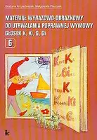 Okładka: Materiał wyrazowo-obrazkowy do utrwalania poprawnej wymowy głosek k ki g gi