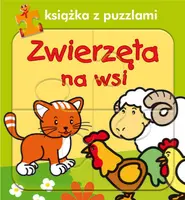 Okładka: Zwierzęta na wsi. Książka z puzzlami