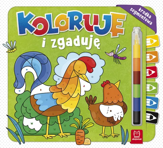 Okładka: Koloruję i zgaduję. Kredka segmentowa