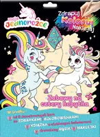 Okładka: Moje Jednorożce. Zdrapuj, koloruj, naklejaj