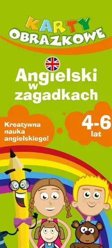 Okładka: Karty dla dzieci - Angielski w zagadkach 4-6 lat