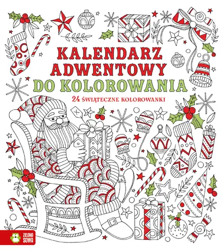 Okładka: Kalendarz adwentowy do kolorowania