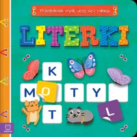 Okładka: Literki. Przedszkolak myśli, uczy się i nakleja