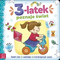 Okładka: 3-latek poznaje świat. Bawi się, nakleja, rozwiązuje quiz