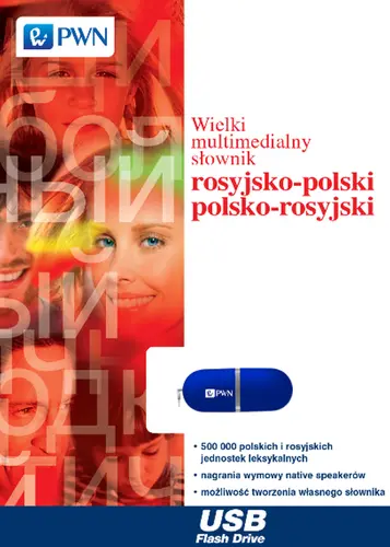 Okładka: Wielki multimedialny słownik rosyjsko-polski polsko-rosyjski na pendrive