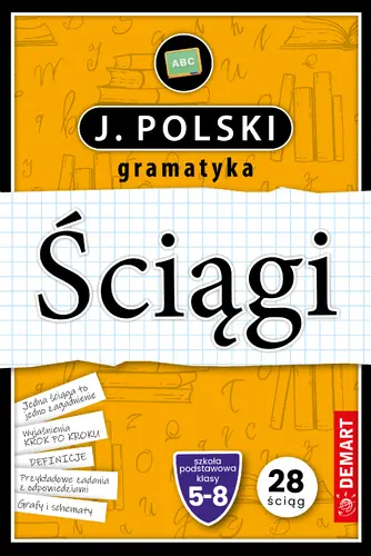 Okładka: Język polski. Gramatyka. Ściągi edukacyjne
