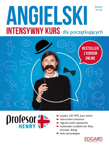 Okładka: Profesor Henry. Angielski. Intensywny kurs dla początkujących