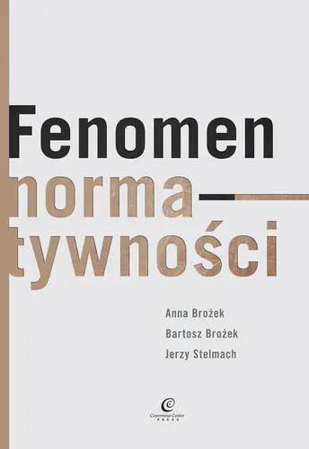 Okładka: Fenomen normatywności