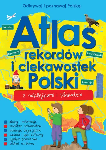 Okładka: Atlas rekordów i ciekawostek Polski