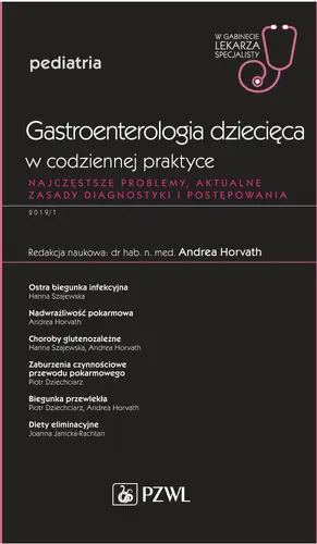 Okładka: Gastroenterologia dziecięca w codziennej praktyce. W gabinecie lekarza specjalisty.
