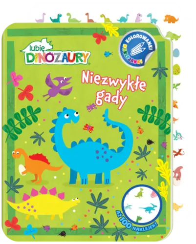 Okładka: Lubię Dinozaury. Kolorowanki naklejanki cz. 1 odkrywamy dinusie