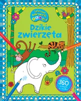 Okładka: Dzikie zwierzęta. CYFERKOWE KOLOROWANKI