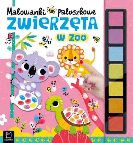 Okładka: Malowanki paluszkowe. Zwierzęta w zoo