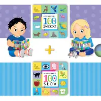 Okładka: ETUI BOX - pakiet 2 książeczek MOJE PIERWSZE 100 (SŁÓW i ZWIERZĄT)