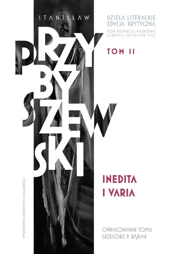 Okładka: Dzieła literackie. Edycja krytyczna t. 11