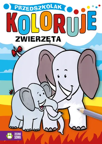 Okładka: Przedszkolak koloruje. Zwierzęta