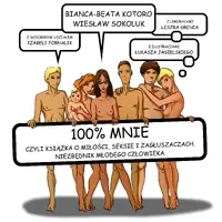 Okładka: 100% mnie czyli ksiązka o miłości, seksie i zagłuszaczach