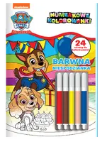 Okładka: Psi Patrol Numerkowe kolorowanki. Barwna niespodzianka
