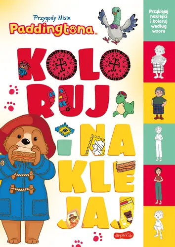 Okładka: Przygody Misia Paddingtona. Koloruj i naklejaj