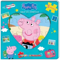 Okładka: Peppa Pig. Książka z puzzlami. Świat do odkrycia