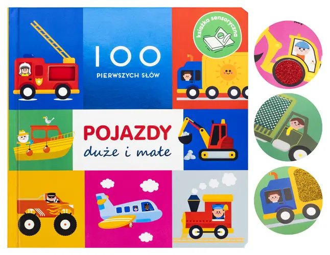 Okładka: 100 pierwszych słów: Pojazdy duże i małe