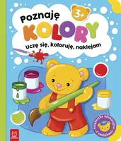 Okładka: Poznaję kolory. Uczę się, koloruję, naklejam. 3+