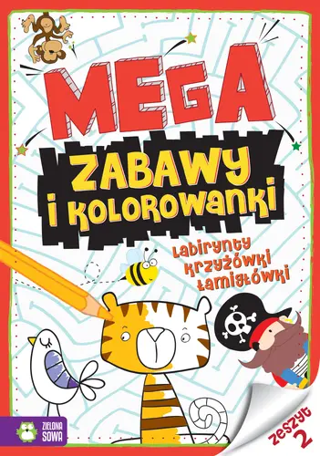 Okładka: Megazabawy i kolorowanki. Zeszyt 2