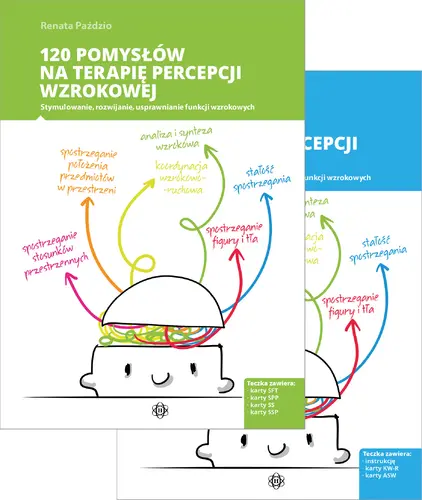 Okładka: 120 pomysłów na terapię percepcji wzrokowej