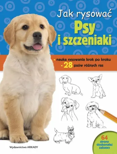 Okładka: Jak rysować. Psy i szczeniaki
