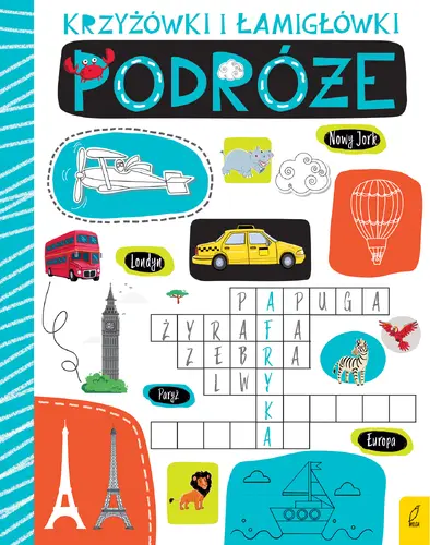 Okładka: Krzyżówki i łamigłówki. Podróże