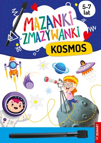 Okładka: Mazanki-zmazywanki. Kosmos