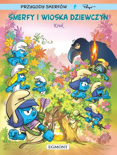 Okładka: Smerfy i wioska dziewczyn. Kruk. Tom 3