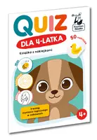 Okładka: Quiz dla 4-latka. Książka z naklejkami. Kapitan Nauka