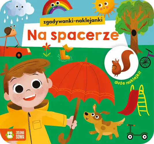 Okładka: Zgadywanki-naklejanki. Na spacerze