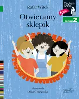 Okładka: Otwieramy sklepik. Czytam sobie. Poziom 2